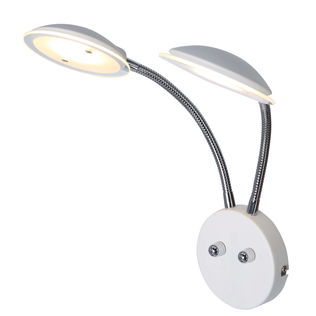 FocusLight CHICAGO LED - Seinävalaisin - Valkoinen / Kromi - Integroitu LED - 2xLED 5W incl.